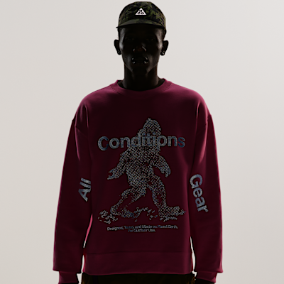 Sweatshirt Nike ACG "Tuff Fleece" Therma-FIT med rund hals för män