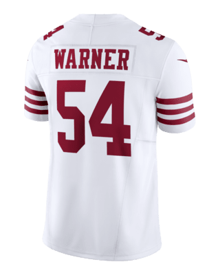 San Francisco 49ers Fred Warner White Super Bowl Liv Game Jersey - Dingeas