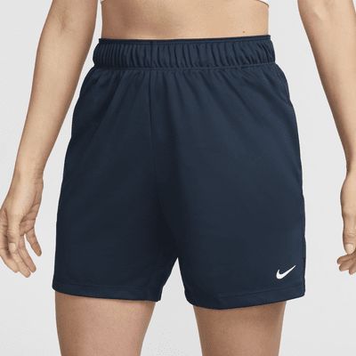 Damskie spodenki bez podszewki ze średnim stanem do fitnessu Dri-FIT Nike Attack 12,5 cm