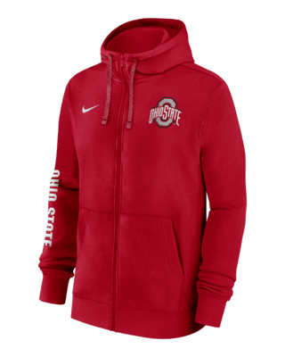 Мужское худи Ohio State Buckeyes Sideline Team Issue Nike College Full-Zip Hoodie