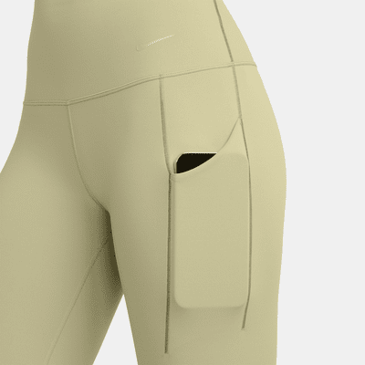 Leggings de 7/8 de tiro alto y sujeción media con bolsillos para mujer Nike Universa