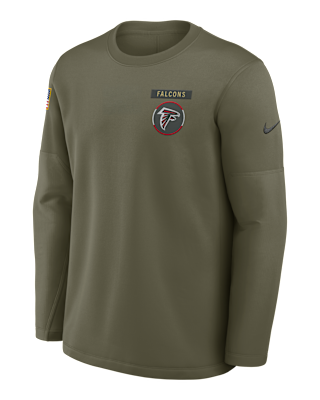 Мужские  Atlanta Falcons Salute to Service Sideline Triumphant Win Coach Nike NFL Pullover Crew