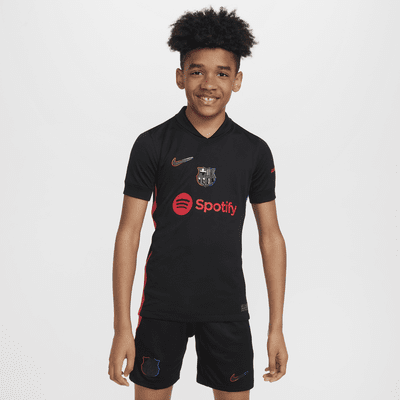 FC Barcelona 2024/25 Stadyum Deplasman Nike Dri-FIT Genç Çocuk Futbol Taraftar Forması