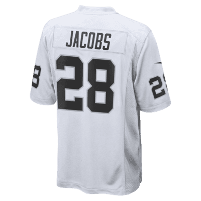 Camiseta de fútbol americano para hombres de NFL Las Vegas Raiders Game (Josh Jacobs)