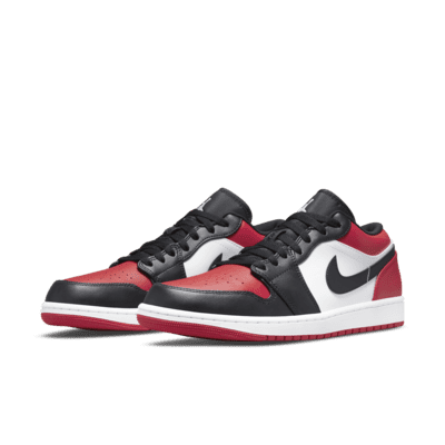 jordan 1 low cut red and black