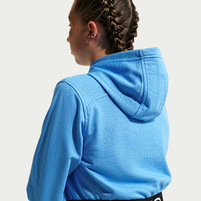 Sudadera con gorro Dri-FIT de cierre completo para niña talla grande Nike Pro Fleece