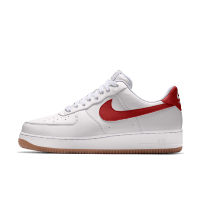 NIKE AIR FORCE 1 HIGH RED BLACK BOTTOM  Red nike shoes, Mens nike shoes, Red  nike