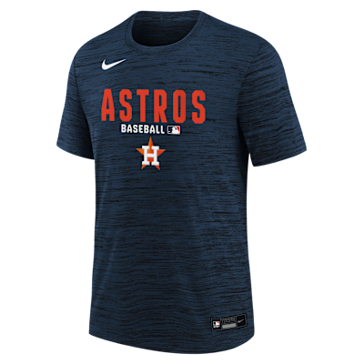 Houston Astros Authentic Collection Velocity Big Kids' Nike Dri-FIT MLB T-Shirt