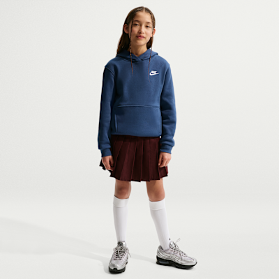 Nike Sportswear Club fleece-hettegenser til store barn