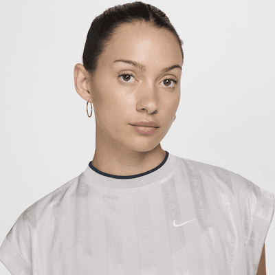 Jersey de manga corta Dri-FIT de jacquard para mujer Nike Sportswear Collection