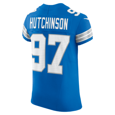 Aidan Hutchinson Detroit Lions Men's Nike Dri-FIT NFL Elite Football Jersey