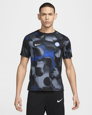 Мужские шорты Inter Milan Academy Pro Nike Dri-FIT Soccer Short-Sleeve Pre-Match Top