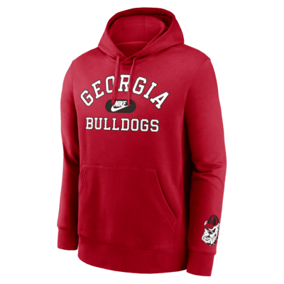 Sudadera con gorro sin cierre universitaria Nike para hombre Georgia Bulldogs Legacy Club Foundational