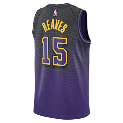 Jersey Nike Dri-FIT de la NBA Swingman para hombre Austin Reaves Los Angeles Lakers 2024/25 City Edition