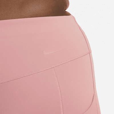 Nike Universa 7/8-legging met hoge taille, zakken en medium ondersteuning voor dames (Plus Size)