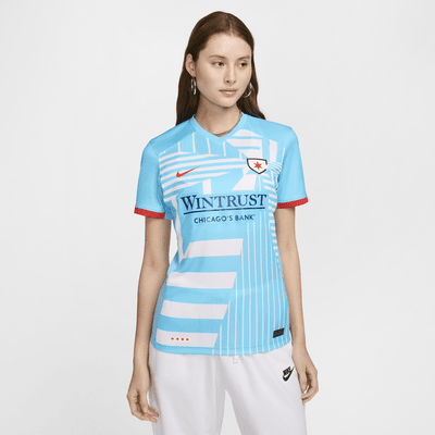 Jersey Nike Dri-FIT de la NWSL tipo réplica para mujer Chicago Red Stars 2024 Stadium Primary