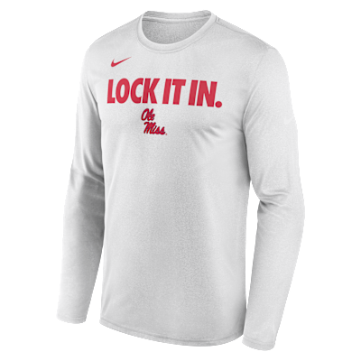 Ole Miss 2026 On-Court Bench Men's Nike Dri-FIT College Long-Sleeve T-Shirt