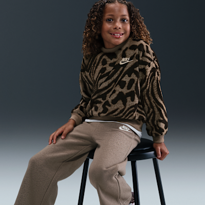 Conjunto de 2 piezas de tela de canalé para niños talla pequeña Nike Wild Warmth