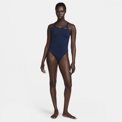 Traje de baño de una sola pieza para mujer Nike Swim Fastback