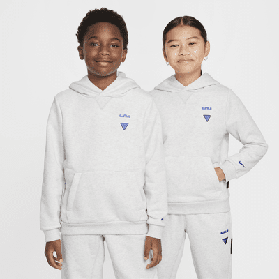 LeBron Standard Issue basketbalhoodie met Dri-FIT voor kids