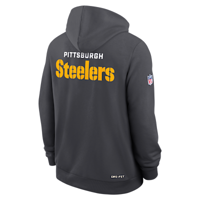 Sudadera con gorro sin cierre Nike Dri-FIT de la NFL para hombre Pittsburgh Steelers Initial Home Sideline