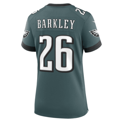 Jersey de fútbol americano Nike de la NFL Game para mujer Saquon Barkley Philadelphia Eagles