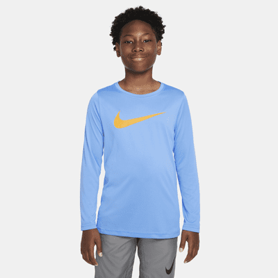 Nike Dri-FIT Big Kids' Long-Sleeve Training T-Shirt