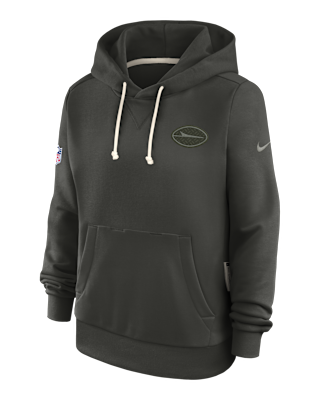 Женское худи New York Jets Rivalries Collection Sideline Nike Dri-FIT NFL Pullover Hoodie