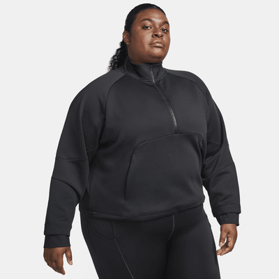 Top de entrenamiento de medio cierre para mujer (talla grande) Nike Dri-FIT Prima