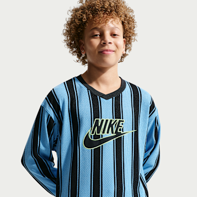 Nike Sportswear Collection Big Kids' Long-Sleeve Mesh Jersey