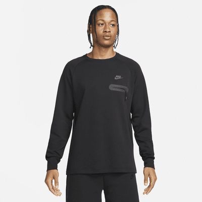 Nike | Men's Tech Fleece Lightweight Long Sleeve Top, Black, Size XL