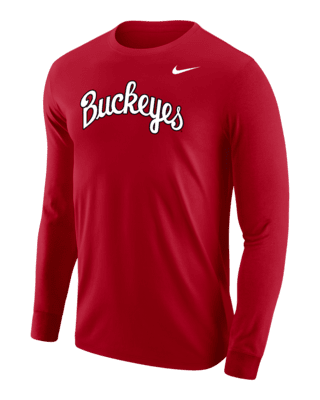 Мужская футболка Ohio State Nike College Long-Sleeve