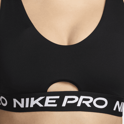 Nike Pro Indy Plunge gepolsterter Sport-BH mit mittlerem Halt