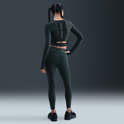ナイキ プロ ウィメンズ Dri-FIT クロップド ロングスリーブ トップ