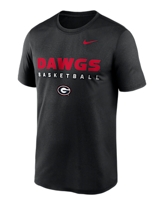 Мужская футболка Georgia Courtside Basketball Legend Nike Dri-FIT College для баскетбола