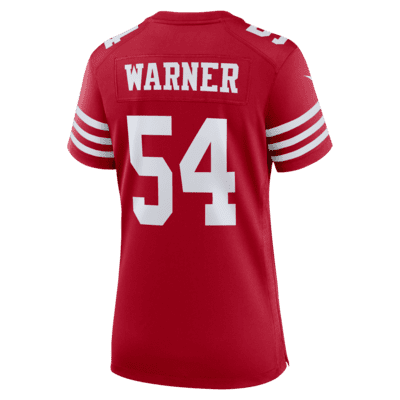 Womens San Francisco 49ers Fred Warner Scarlet Super Bowl Liv Game Jersey -  Dingeas