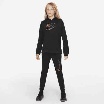 Sudadera con gorro sin cierre de fútbol para niños talla grande Nike Dri-FIT Kylian Mbappé