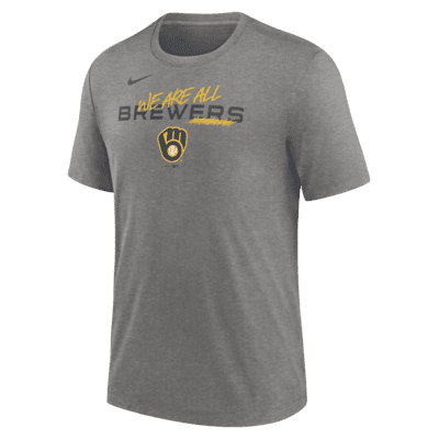 Women's Nike Black Milwaukee Brewers Baseball Club T-Shirt