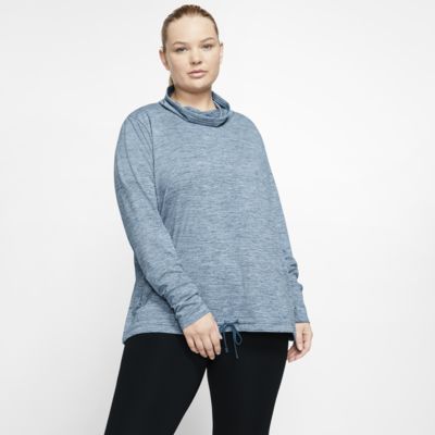 plus size funnel neck sweatshirt