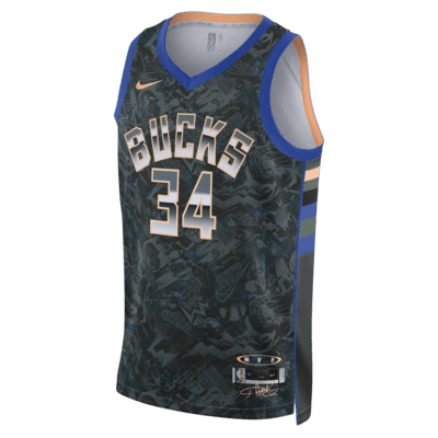 Nike Milwaukee Canotta Antetokounmpo #34 Nera