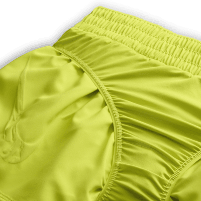 Shorts Dri-FIT con gráfico de tiro medio con forro de ropa interior para mujer Nike One