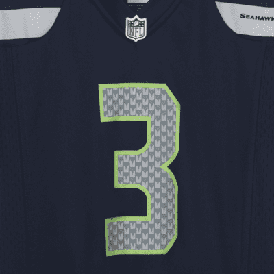 NFL Seattle Seahawks (Russell Wilson) American football-wedstrijdjersey voor kids