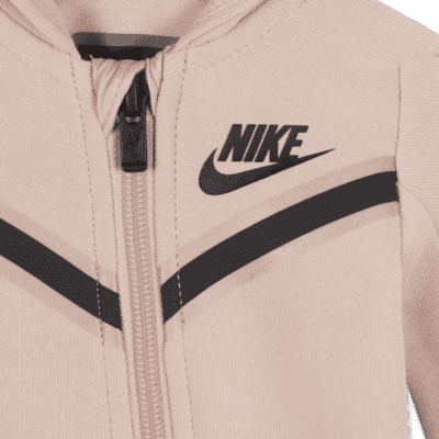 Ru sectie De lucht Nike Sportswear Tech Fleece Coverall met rits voor baby's (0-9 maanden).  Nike BE