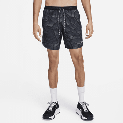 Shorts de running estampados de 18 cm con forro de ropa interior para hombre Nike Dri-FIT Stride