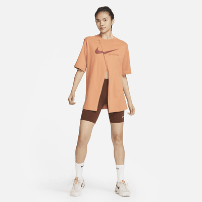 Nike Sportswear Collection Women's Oversized Slit Short-Sleeve Top