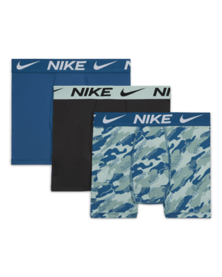 Подростковые  Nike Dri-FIT Printed Essentials Big Kids' Boxer Briefs (3-Pack)