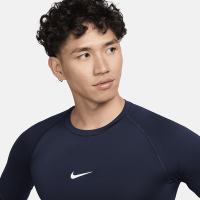 Nike Pro 男款 Dri-FIT 緊身長袖健身上衣