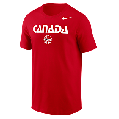 Canada Nike Fanwear Collection Men's Soccer Cotton Short-Sleeve T-Shirt from Nike - $35