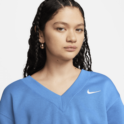 Nike Sportswear Phoenix Fleece Women's Cropped V-Neck Top