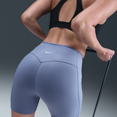 ナイキ ユニバーサ ウィメンズ ハイウエスト 13cm バイカーショートパンツ フロントシームなし